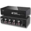 Picture of FlyroadUp 3.5mm Aux + RCA L/R Audio Splitter 1 in 4 Out Stereo Analog Audio Distributor Box