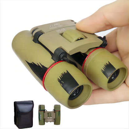 Picture of ZIYOUHU Binoculars Small Compact Light Binoculars, Suitable for Adults and Children Bird Watching Travel Sightseeing, Waterproof Lightweight Small Binoculars, with Clear Low-Light Vision (Camo)