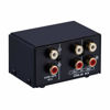 Picture of JINGFENG Audio Switcher RCA 2 in 1 Out/1 in 2 Out A/B Switch Stereo Audio Splitter Box with No Distortion RCA Jack for Switching Between Computer Speakers and Headphones