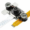 Picture of Arducam Day-Night Vision for Raspberry Pi Camera, Automatic IR-Cut Switching All-Day Image All-Model Support, IR LED for Low Light and Night Vision, M12 Lens Interchangeable, OV5647 5MP 1080P