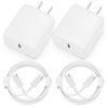 Picture of USB C Charger, 2 Pack 20W USB C Fast Wall Charger Block with 2 Pack 6 FT USB-C to C Cable for iPhone 15/15 Plus/15 Pro/15 Pro Max/Pad Pro/Air/Mini, Galaxy