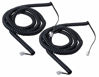 Picture of iMBAPrice (Pack of 2) 3 to 25 Feet Black Coiled Telephone Phone Handset Cable Cord (Value Pack)