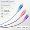 Picture of Newest iPhone Charger 3pack 6ft Apple MFi Certified Fast Charging Lightning Cable Nylon Braided iPhone Charger Cord Compatible with iPhone 14/13/12/11 Pro Max/XS MAX/XR/XS/X/8/7 Plus iPad AirPods