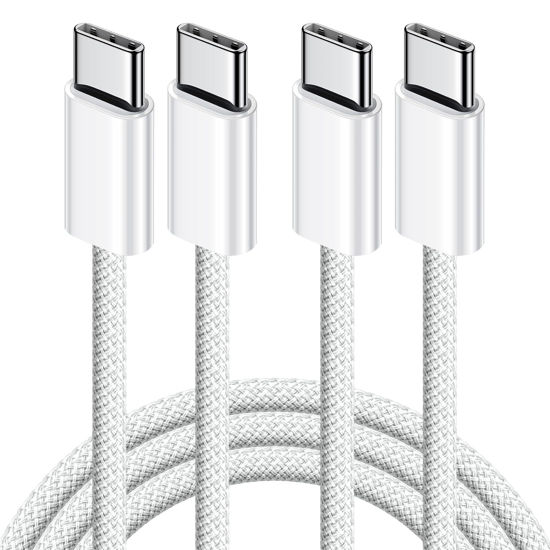 Picture of USB C to USB C Cable, 2Pack USBC to USBC Cable 6FT 60W Type C Charger C to C Cable Fast Charging Cord for iPhone 15/15 Pro/15 Pro Max/15 Plus Samsung S23 Note 20 MacBook Air