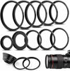 Picture of 10 Pieces Metal Step-Up Adapter Rings Kit Lens Filter Stepping Adapter Rings Set for DSLR Camera