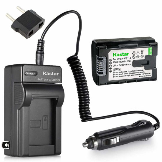 Picture of Kastar Battery and Charger Replacement for JVC Everio GZ-E200AU, GZ-E200BU, GZ-E200RU Full HD Camcorder