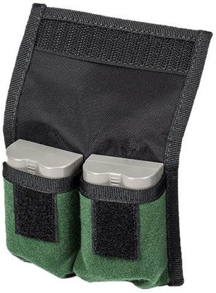 Picture of LensCoat 4-Battery Pouch Camera Battery Holder for DSLR (Green) lenscoat