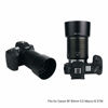 Picture of Reversible RF 85mm Bayonet Lens Hood Shade for Canon RF 85mm f/2 Macro is STM Lens on Canon EOS R RP R5 R6 Replaces Canon ET-77 Lens Hood Allows to Attach 67mm Filter and Lens Cap