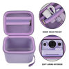 Picture of ANKHOH Case for Dylanto/for Anchioo/for MEETRYE Kids Camera Instant Print, 1080P Kid Instant Cameras Storage Holder Organizer Gifts Bag for Dylanto Printing Paper and Toy Accessories,Purple-Only Box