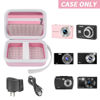 Picture of Digital Camera Case Compatible with Yifecial/for EROOLU/for VAHOIALD/for Kaisoon/for Kodak Pixpro/for Canon PowerShot ELPH 180 190/ for Sony DSCW800 DSCW830 Digital Cameras for Travel (Pink)