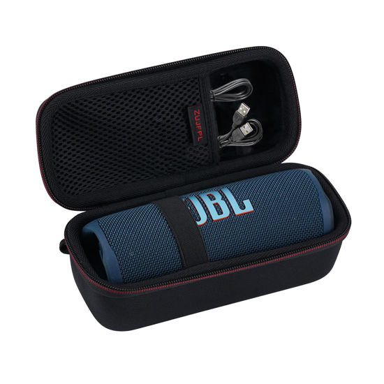 Picture of ZUJFPL EVA Hard Case for JBL Flip 6 Flip 5 Waterproof Portable Bluetooth Speaker, Fit for JBL Flip 4 Premium Travel Protecrive Carrying Storage Bag(Black)