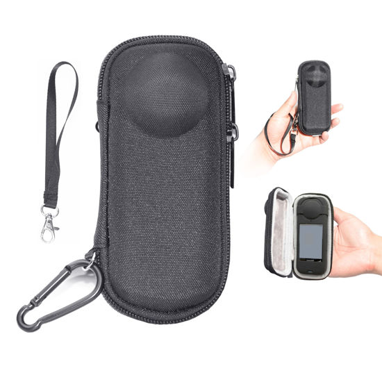 Picture of Fotoleey Small Carrying Case for Insta360 X4 including Lanyard and Carabiner Clip Hard Shell