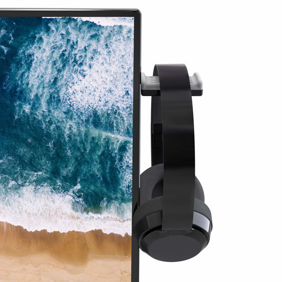 Picture of TotalMount Monitor Stand for Headphones and Headsets (Premium-Grade Holder Saves Desk Space and Protects Headphones)