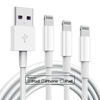 Picture of 3 Pack Apple MFi Certified Charger Cable 6ft, Lightning to USB Cable Cord 6 Foot, 2.4A Fast Charging,Apple Phone Long Chargers for iPhone 13/12/11/11Pro/11Max/ X/XS/XR/XS Max/8/7/6