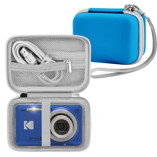 Picture of Leayjeen Digital Camera Case Compatible with KODAK/KuaJingKing/Polaroid/Saneen/VJIANGER/BEVLXNIV FHD 1080P 44MP Point Digital Camera,Compact Digital Camera for Teens and Kids-Blue(Case Only)