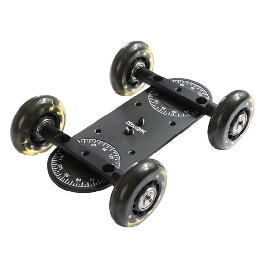 Picture of Sevenoak SK-DW03 Scaled Video Table Dolly with Rubberized Skate Wheels - Compatible with DSLR and Mirrorless Cameras