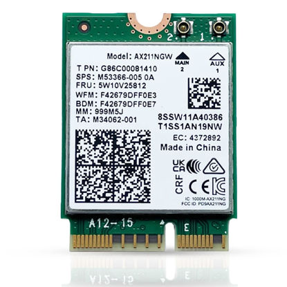 Picture of HighZer0 Electronics AX211 WiFi 6E Card | Tri-Band Wi-Fi | Up to 2.4 Gbps | CNVio2 M.2 WiFi Card for PC | Supports Bluetooth 5.3 | Requires Intel 11th+ Gen CPU Windows 10/11, Linux | AX211NGW (AX211)