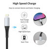 Picture of 6 inch Short iPhone Charging Cable, 3Pack 0.5ft USB to Lightning Cable Braided iPhone Charger Short Cord Fast Charging for Apple iPhone 14 13 12 11 Pro Max Mini 10 8 7 Plus XR XS MAX SE, AirPods