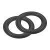 Picture of MECCANIXITY Rubber Speaker Foam Edge Surround Rings 4.5 Inch 73mm x 115mm Perforated Subwoofer Rings Replacement Parts for Speaker Repair or DIY Gray 2 Pcs