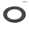 Picture of MECCANIXITY Rubber Speaker Foam Edge Surround Rings 4.5 Inch 73mm x 115mm Perforated Subwoofer Rings Replacement Parts for Speaker Repair or DIY Gray 2 Pcs