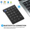 Picture of cimetech Bluetooth Number Pad, Wireless Numeric Keypad Numpad, 22 Keys Portable Mini Financial Accounting Keyboard for Laptop Notebook, Desktop, Surface Pro, PC