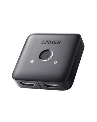 Picture of Anker HDMI Switch, HDMI Splitter, 4K@60Hz Bi-Directional HDMI Switcher, 2 In 1 Out with Smooth Finish, Supports HDR, 3D, Dolby, Compatible with Laptops, PC, Xbox Series, PS5 / PS4, Projector, and More