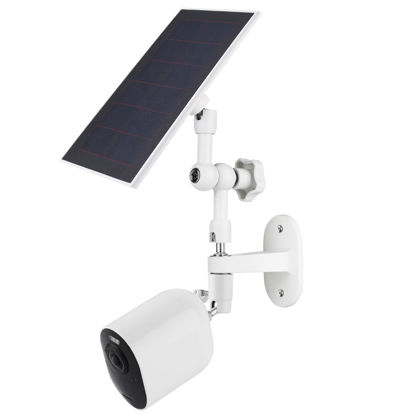 Picture of 2-in-1 Wall Mount for Arlo Solar Panel and Arlo Pro/Arlo Pro 2/Arlo Pro 3/Arlo Pro 4/Arlo Ulra Security Camera, Adjustable Angle to Get Maximum Sunlight for Your Arlo Solar Panel