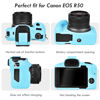 Picture of Rieibi EOSR50 EOS R50 Case, Soft Silicone Protective Case for Canon EOS R50 EOSR50 Vlogging Camera, Lightweight EOS R50 Camera Case Grip Cover Body Skin - Light Blue