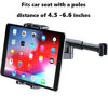 Picture of Car Headrest Tablet Mount Holder - Adjustable Car Tablet Holder Back Seat for Kids, Backseat Tablet Clamp, Road Trip Essentials, Fits iPad Pro Air Mini 2023 2022, Galaxy, Fire, 4.7-12.9" Tablet