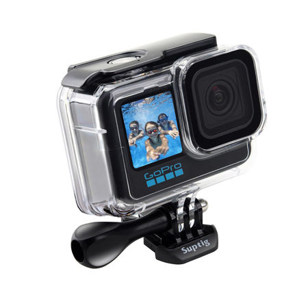 Picture of Suptig Waterproof Case Protective Housing Underwater Dive Housing for GoPro hero12 hero 11 hero 10 hero 9 Waterproof 196Ft