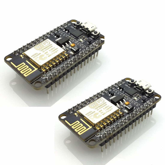 Picture of HiLetgo 2pcs ESP8266 NodeMCU CP2102 ESP-12E Development Board Open Source Serial Module (Pack of 2PCS)