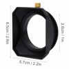 Picture of Camera Lens Hood, Square Lens Hood Shade Accessory for All Kinds of Cameras and Mirrorless Camera Lens Filter (58MM)