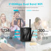 Picture of WiFi Extender - WiFi Booster,2100 Mbps,WiFi Range Extender,WiFi Repeater,Wireless Extender for Home,5G&2.4G Dual Band,Gigabit Port&WPS Button,360 Degree Full Coverage