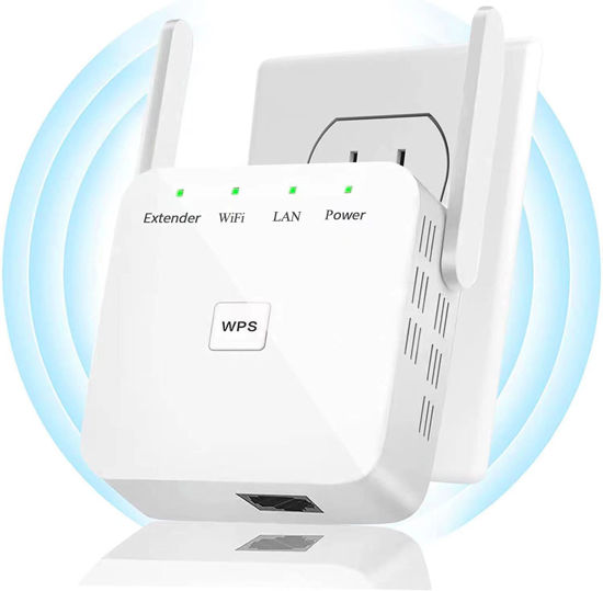 Picture of 2024 Newest WiFi Extender, WiFi Repeater, WiFi Booster, Covers Up to 8640 Sq.ft and 60 Devices, Internet Booster - with Ethernet Port, Quick Setup, Home Wireless Signal Booster