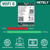 Picture of NETELY 802.11AX WiFi 6 AX200NGW MGFF M2 Interface WiFi Adapter with Bluetooth 5.0, WiFi 6 3000Mbps Speed, 2.4GHz 574Mbps & 5GHz 2400Mbps, Intel WiFi 6 AX200NGW WiFi Card (WiFi 6 AX200NGW)