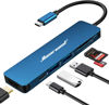 Picture of Hiearcool USB C Hub, USB C Adapter 7 in 1 Multi-Port USB C to HDMI Dongle 100W PD Type C Hub USB C Dock Compatible for MacBook Dell HP Lenovo Asus Razer and Type C Devices-Midnight Blue