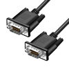 Picture of YIOVVOM DB9 RS232 Serial Extension Cable Male to Male 9 Pin DB9 Cord Straight Through 9 pin serial connector Black 1.5FT