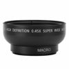 Picture of 46MM 0.45X Wide Angle Macro Lens, 46MM 0.45X Wide Angle Aluminum Alloy Camera Optical Glass Macro Shooting Lens,for All 46MM Camera Lens