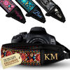 Picture of Art Tribute Custom Red Camera Strap - Choose Your Text and We Make It Especially For You Get Your Own Personalized Stocking Stuffer & Christmas Gift Camera Strap, No Shipping Cost!