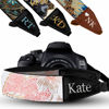 Picture of Art Tribute Custom Tropical Sky Flowers Camera Strap - Add Your Text and We Make It Especially For You Get Your Own Personalized Camera Strap, No Shipping Cost!