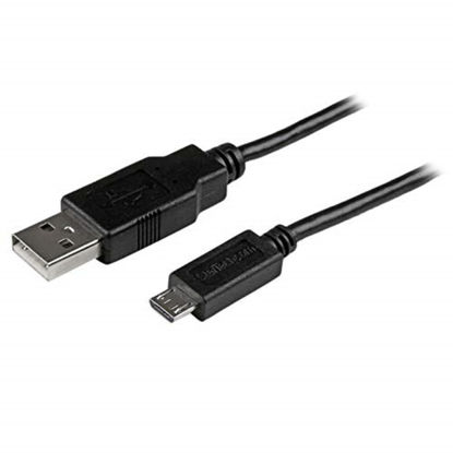 Picture of StarTech.com 0.5m Mobile Charge Sync USB to Slim Micro USB Cable for Smartphones and Tablets - A to Micro B