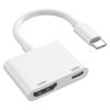 Picture of USB C to HDMI Adapter for iPhone 15,1080P Video & Audio Sync Screen Converter Digital AV Adapter with Charging Port for iPhone 15/15Pro/Max,MacBook Pro/Air 2023,iPad Pro,iMac,S23,XPS 17,Surface Book 3