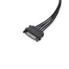 Picture of XCZZYB 2 Pack 15 Pin SATA to 5 SATA Power Splitter Extension Cable for HDD、SSD - 21 Inches