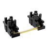 Picture of DUROCK Plate Mount Stabilizer V3, Innovative Pre-clipped Stem for Minimum Wire Wobble 2U 6.25U 7U Keyboard Stabilizers (V3 Black Gold 80% Kit)