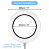 Picture of Cosmos 2 Pcs Ring Ligter Diffuser Soft Cover White Light Diffuser Cloth for Photography Video Studio, Fits 12" to 14" Ring Light