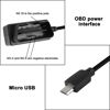 Picture of XMSJSIY OBD/OBD2 to Micro USB Power Cable for Dash Camera OBDII Power Cable Adapter Charging Wire 12V-40V to 5V/3A Surveillance/ACC Mode with Switch Button-3.5M/11.5FT