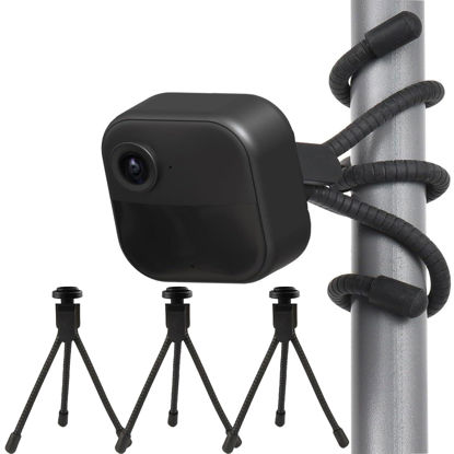 Picture of Uogw 3 Pack Flexible Tripod Compatible with Blink Outdoor 4 (4th Gen),Blink Outdoor (3rd Gen) XT3,Blink XT2/XT,Blink Mini/Blink Mini 2,Wall Mount Bracket,Attach Your Blink Home Camera Everywhere