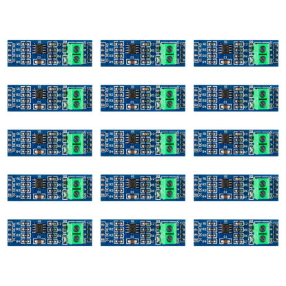 Picture of QCCAN 15PCS MAX485 RS485 Transceiver Module TTL UART Serial to RS-485 Module for Raspberry Pi