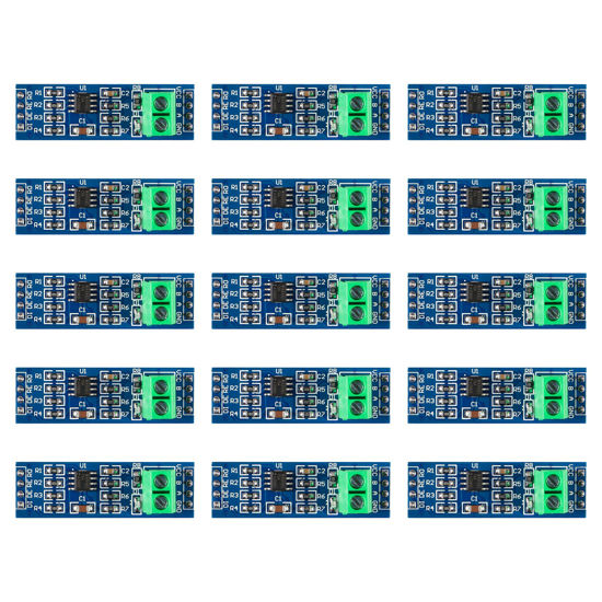 Picture of QCCAN 15PCS MAX485 RS485 Transceiver Module TTL UART Serial to RS-485 Module for Raspberry Pi