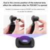 Picture of Wide Angle Lens, Magnetic Anamorphic Camera Lens Aluminum Alloy Optical Glass Wide Angle Lens for DJI OSMO Pocket Default